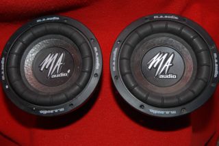 New Pair of MA Audio MA800XL Subwoofers 8 Dual Voice Coil 4 Ohms