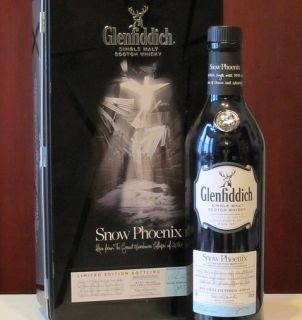 Glenfiddich Snow Phoenix Single Malt Scotch Whisky Collectible Bottle
