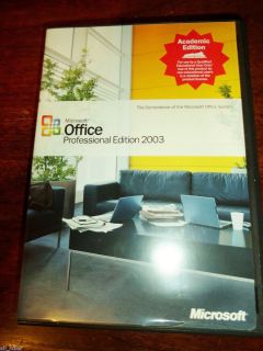 Office 2003 Professional Edition + Key Word Excel Outlook Powerpoint