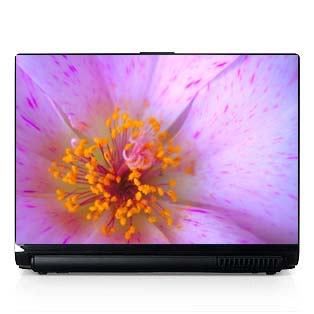 Laptop Computer Skin Fits PC or Mac Purple Flower 050