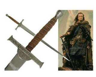 43 MacLeod Highlander Movie Sword w Sheath Brand New