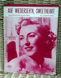 Auf WiedersehN Sweetheart Recorded by Vera Lynn
