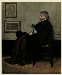 1939 Print Portrait of Thomas Carlyle by Whistler