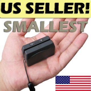Mini Portable Magnetic Magstripe Card Reader Collector Smallest