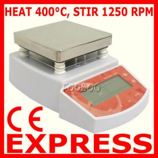 Digital Hot Plate Magnetic Stirrer Mixer Heater 400C CE