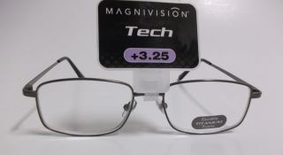 Mens Magnivision Tech Reading Glasses 3 25 CT0312