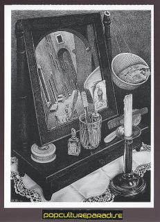 Escher Still Life with Mirror 1934 Art Artwork Painting Postcard