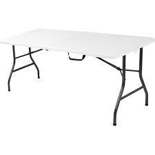 Mainstays 6 Foot Long Center Fold Table White  Surprise
