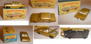 Old Matchbox Lesney England Opel Diplomat 36 