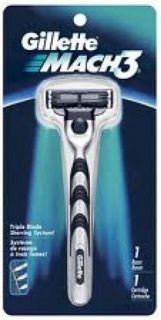 Mens Gillette Mach3 Razor and 1 Cartridge New SEALED