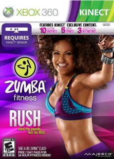 Zumba Fitness Rush Kinect Xbox 360 Majesco NTSC US