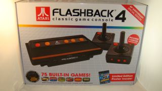 Atari Flashback 4 Classic Video Game Console 2 Wireless Conrollers 75