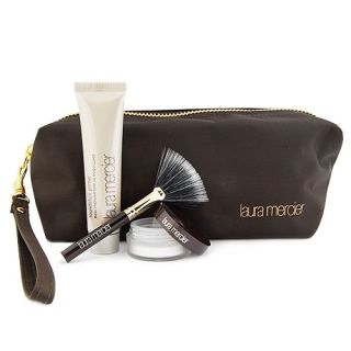 Laura Mercier Makeup Foundation Primer Powder Cosmetic Bag Gift Set