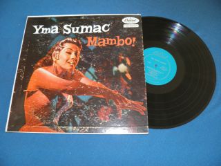 Yma Sumac Mambo Very RARE 1955 1st Press Capitol Turquoise Labels LP
