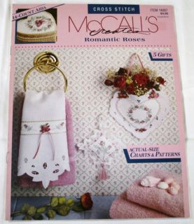 McCalls Roses Cross Stitch Needlework Pattern Booklet