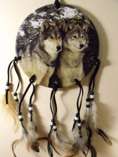 Dia Wolf Pack Wolves Dream Catcher Mandella Mandela Decor Art 2