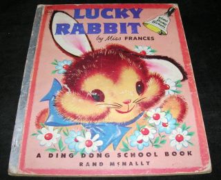 Lucky Rabbit Vintage Miss Frances Ding Dong School Book