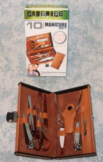 Finelife Products Mens Deluxe Travel Manicure Set New