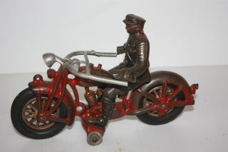 Hubley Solo Cop Motorcycle 1930s