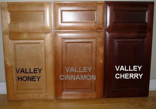 Custom Quote Valley Maple Cabinets Cinnamon Honey or Cherry delivered