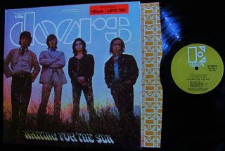 Top Copy Sticker Orig 1968 Gold The Doors Waiting for The Sun Morrison