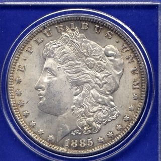 1885 P Morgan Silver Dollar BU Mint State Uncirculated PQ Stunner MS