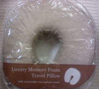 SUPER SOFT! Luxury memory foam travel pillow with Removable microplush