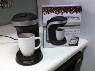 SINGLE SERVE 1 CUP COFFEE MAKER BY KITCHEN SELECTIVES MUG INCLUDED NIB