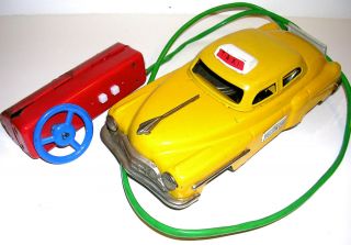 Vintage Line Mar Toys Japan Toy Taxi w Remote Control