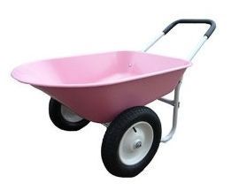 Marathon Industries 70013 5 CU ft Pink Wheelbarrow New