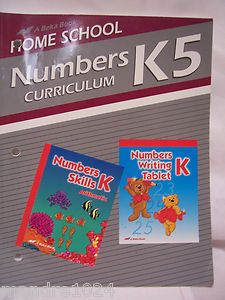 Homeschool Kindergarten A Beka Numbers K5 Teacher Lesson Plans Parent