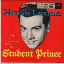 MARIO LANZA THE STUDENT PRINCE 45 RPM EP RCA erb 1837 Excellent