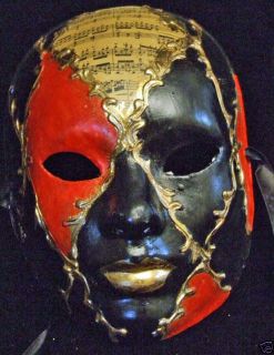 Exotic Mask Mardi Gras Ebony Blood Gold Music Carnival