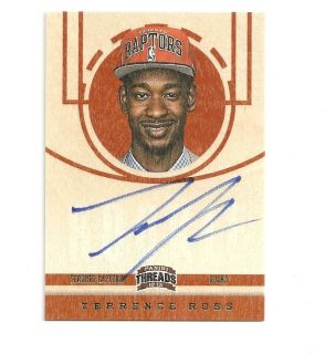 2012 13 Threads Terrence Ross on Card Auto Autograph RC Look