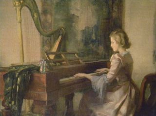  Reofect Painting Framed Under Glass MARGUERITE S PEARSON MUSIC ROOM