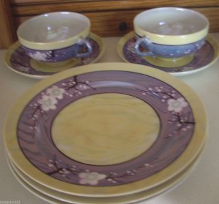 20 PC Lustreware Made in Japan Tea Set Teapot Creamer Plates Cups
