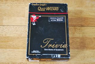 Prof Quizzles Quiz Wizard People Places of The Bible Trivia Game 1984