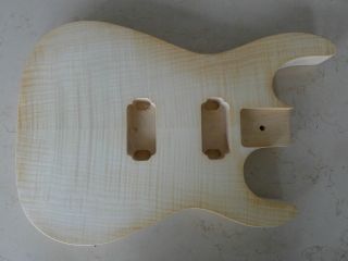Flame Maple Top Guitar Body Prime Only New DIY PROJECT UNFINISH Ibanez