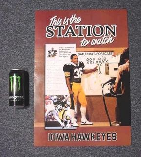  Hawkeyes 1985 This Is The Station Larry Station Football Game Poster