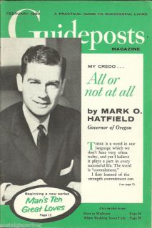 1960 Guideposts Magazine Mark Hatfield Oregon Governor