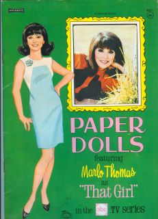 Vintage Marlo Thomas That Girl Paper Dolls 1967 Uncut