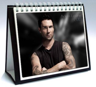 Adam Levine 2013 Desktop Holiday Calendar Maroon 5