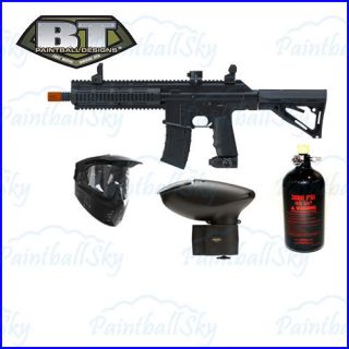 BT TM15 TM 15 Black Paintball Marker Sniper N2 Package w Rip Clip