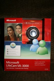 Microsoft LifeCam VX 3000 Web Cam New Never Opened 