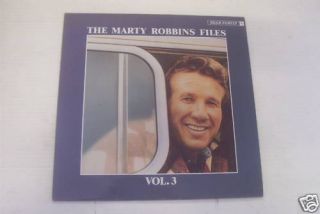 The Marty Robbins Files Vol 3 LP Bear Family Country