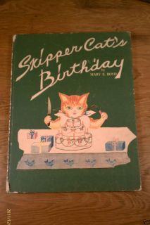 Skipper Cats Birthday by Mary E Boyd 1953 Illustrated Childrens Book