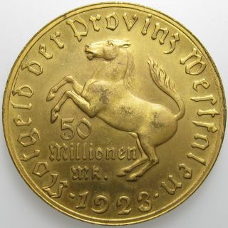 Germany Westphalia 50 Million 50000000 Mark 1923 R