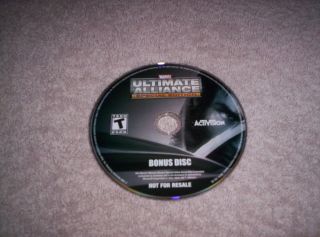 Marvel Ultimate Alliance Gold Special Edition Bonus Disc Only
