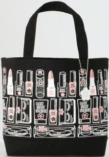 Mary Quant Japan Magazine Canvas Tote Bag Lipstick Black Cosmetic