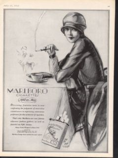 1927 Marlboro Cigarette Phillip Morris Tobacco Fashion